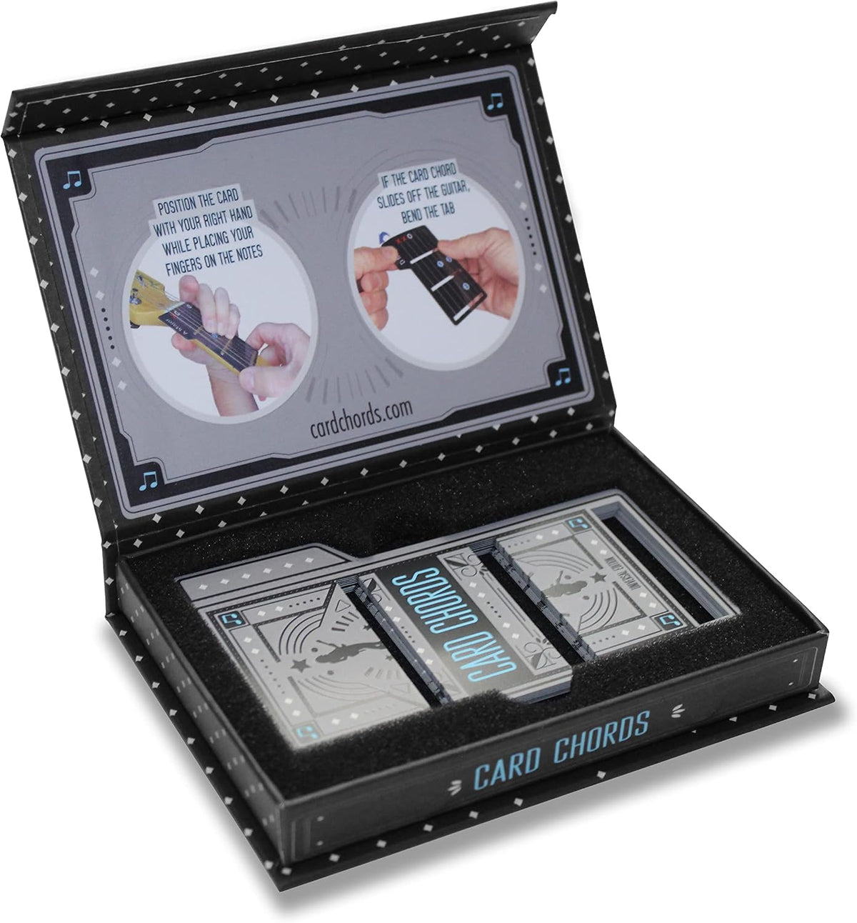 Guitar Chord Cards – Deluxe Starter Set with Case