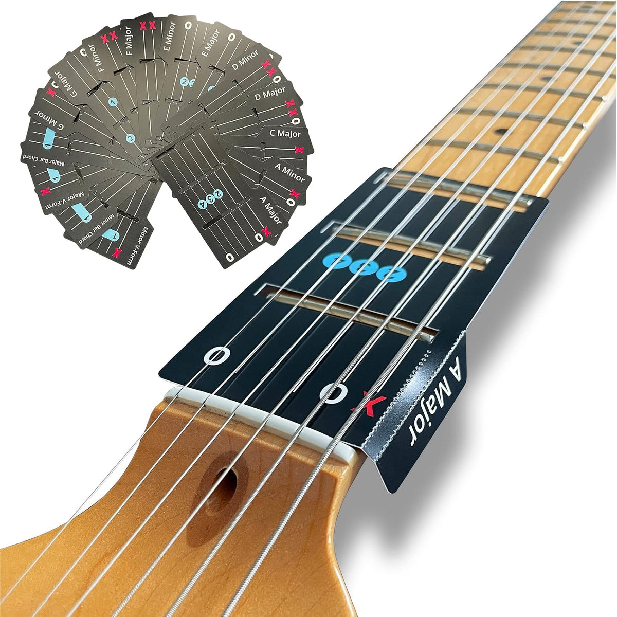 Guitar Chord Cards – Deluxe Starter Set with Case